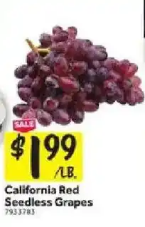 Stop&Shop California Red Seedless Grapes offer