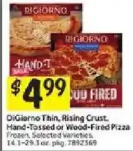 Stop&Shop DiGiorno Thin, Rising Crust, Hand-Tossed or Wood-Fired Pizza offer