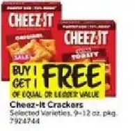 Stop&Shop Cheez-It Crackers offer