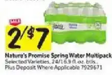 Stop&Shop Nature's Promise Spring Water Multipack offer