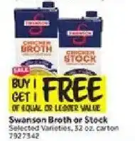 Stop&Shop Swanson Broth or Stock offer