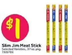 Stop&Shop Slim Jim Meat Stick offer