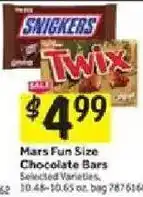 Stop&Shop Mars Fun Size Chocolate Bars offer