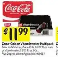 Stop&Shop Coca-Cola or Vitaminwater Multipack offer