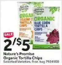 Stop&Shop Nature's Promise Organic Tortilla Chips offer