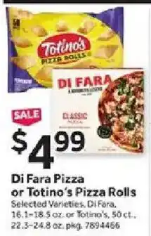 Stop&Shop Di Fara Pizza or Totino's Pizza Rolls offer
