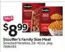 Stop&Shop Stouffer's Family Size Meal offer