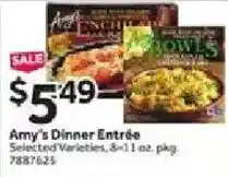 Stop&Shop Amy's Dinner Entrée offer