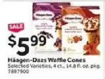 Stop&Shop Häagen-Dazs Waffle Cones offer