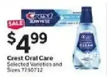 Stop&Shop Crest Oral Care offer