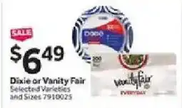Stop&Shop Dixie or Vanity Fair offer