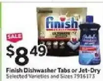 Stop&Shop Finish Dishwasher Tabs or Jet-Dry offer