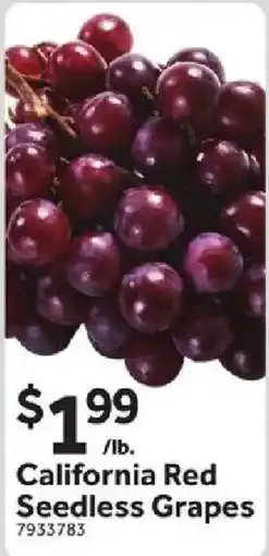Stop&Shop California Red Seedless Grapes offer