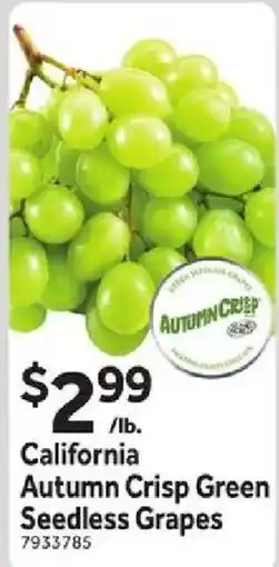 Stop&Shop California autumn crisp green seedless grapes offer