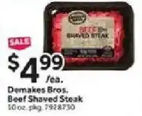 Stop&Shop Demakes Bros. Beef Shaved Steak offer