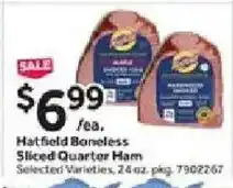 Stop&Shop Hatfield Boneless Sliced Quarter Ham offer