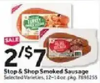 Stop&Shop Stop & Shop Smoked Sausage offer