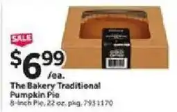 Stop&Shop The Bakery Traditional Pumpkin Pie offer
