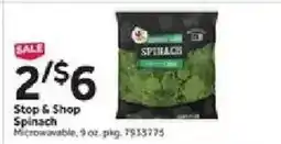 Stop&Shop Stop & Shop Spinach offer