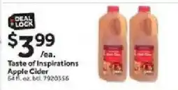 Stop&Shop Taste of Inspirations Apple Cider offer