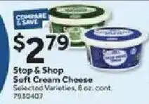 Stop&Shop Stop & Shop soft cream cheese offer