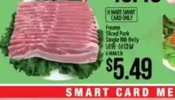 Hmart Frozen Sliced Pork Single Rib Belly offer