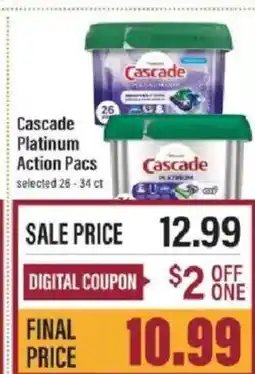 Lowes Foods Cascade Platinum Action Pacs offer