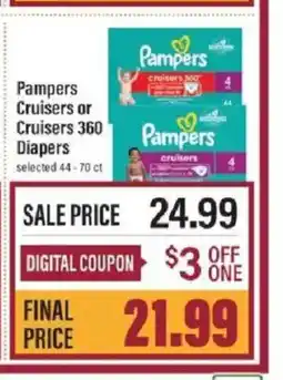Lowes Foods Pampers Cruisers or Cruisers 360 Diapers offer