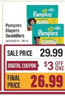 Lowes Foods Pampers Diapers Swaddlers offer