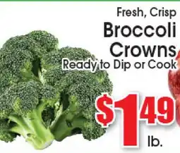 Supremo Foods Inc Fresh, Crisp Broccoli Crowns offer