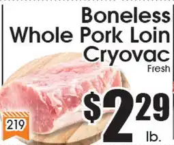 Supremo Foods Inc Boneless Whole Pork Loin Cryovac offer