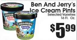 Supremo Foods Inc Ben And Jerry's Ice Cream Pints offer