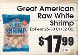 Supremo Foods Inc Great American Raw White Shrimp offer