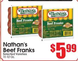 Supremo Foods Inc Nathan's Beef Franks offer