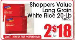 Supremo Foods Inc Shoppers Value Long Grain White Rice offer