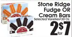 Supremo Foods Inc Stone Ridge Fudge OR Cream Bars offer