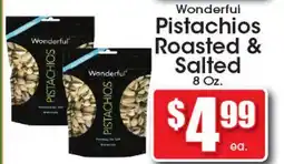 Supremo Foods Inc Wonderful Pistachios Roasted & Salted offer