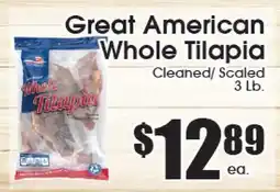 Supremo Foods Inc Great American Whole Tilapia offer