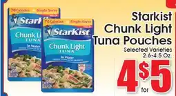Supremo Foods Inc Starkist Chunk Light Tuna Pouches offer