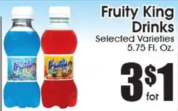 Supremo Foods Inc Fruity King Drinks offer
