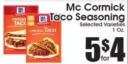 Supremo Foods Inc McCormick Taco Seasoning offer