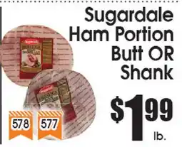 Supremo Foods Inc Sugardale Ham Portion Butt OR Shank offer