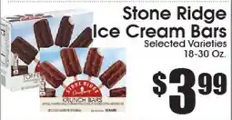 Supremo Foods Inc Stone Ridge Ice Cream Bars offer