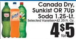 Supremo Foods Inc Canada Dry, Sunkist OR 7Up Soda offer
