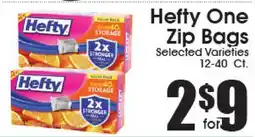 Supremo Foods Inc Hefty One Zip Bags offer