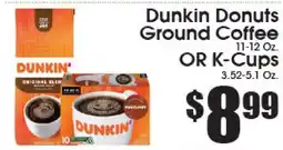 Supremo Foods Inc Dunkin Donuts Ground Coffee OR K-Cups offer