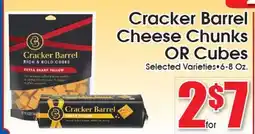 Supremo Foods Inc Cracker Barrel Cheese Chunks OR Cubes offer