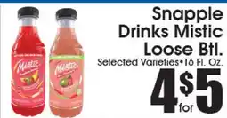 Supremo Foods Inc Snapple Drinks Mistic Loose Btl offer