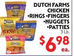 La Chiquita Food Market DUTCH FARMS CHICKEN •RINGS •FINGERS •NUGGETS •PATTIES offer