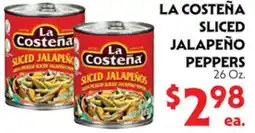 La Chiquita Food Market LA COSTEÑA SLICED JALAPEÑO PEPPERS offer